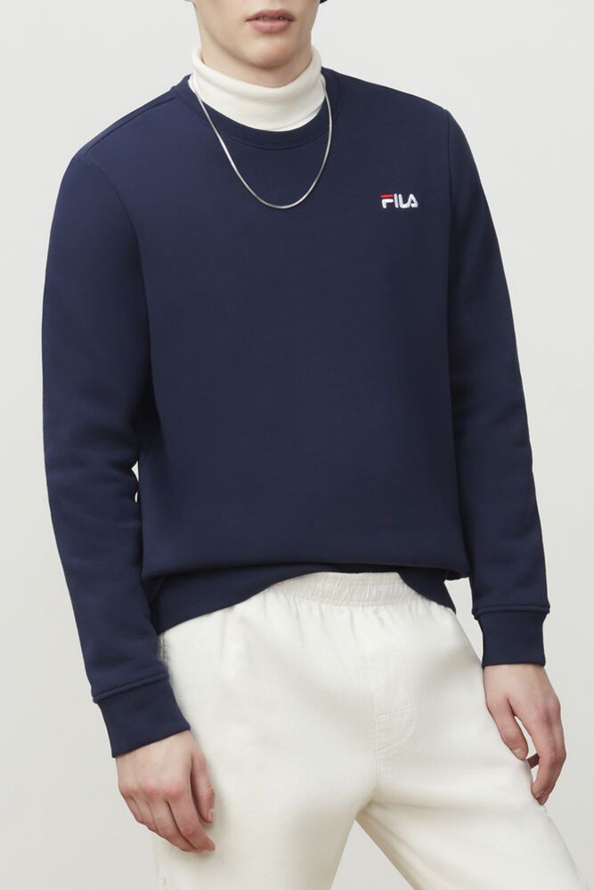 Fila Sweatshirt Herre Mørkeblå Colona WMC-486102